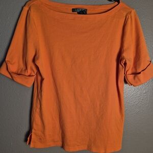 Lauren Ralph Lauren Orange Short Sleeve Tee